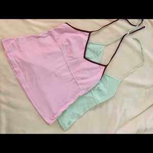 Two Patagonia vintage halter tops cotton S/M